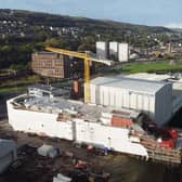 Ferguson Marine shipyard in Port Glasgow, where two ferries are being built for the CalMac fleet.