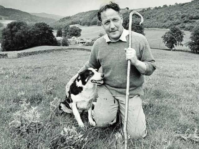 Patrick Gordon-Duff-Pennington and one of his sheepdogs