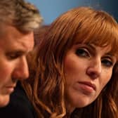 UK Labour Party leader Keir Starmer and his deputy Angela Rayner
