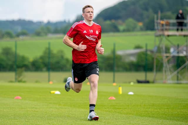 Lewis Ferguson during Aberdeen pre-season.