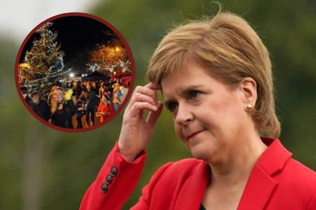 Nicola Sturgeon spoke at a Covid-19 update last week on the risks involved wit Christmas parties as the Omicron variant continues to spread.