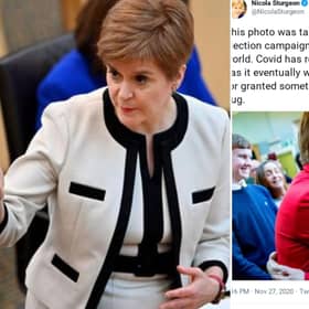 The First Minister shared a photo from last years General Election campaign.