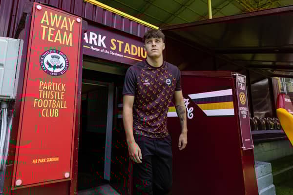 Partick Thistle's Ricco Diack arrives ahead of a Premier Sports Cup group stage match against Motherwell, where he was prevented from being substituted into the match. (Photo by Craig Foy / SNS Group)