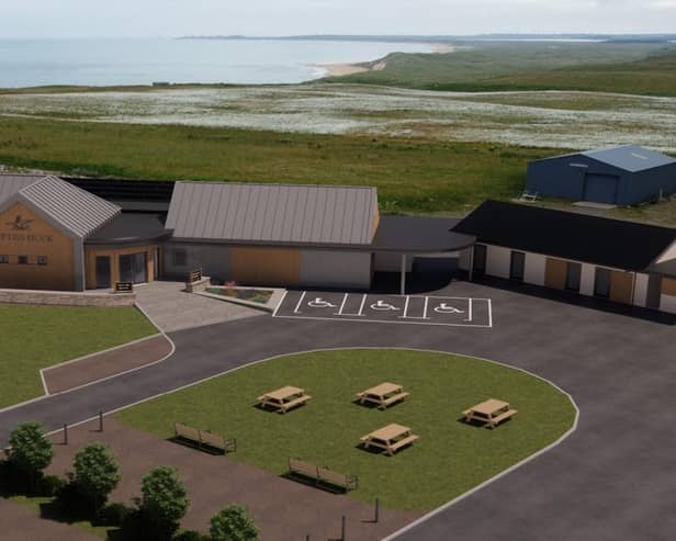 An artist\'s impression of the new development on the site of the former Tufted Duck hotel in St Combs (Image: Baxter Design)