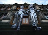 Cybermen at the entrance to the National Museum Of Scotland at a preview for the Doctor Who Worlds of Wonder exhibition at National Museum of Scotland in December. Picture: Andrew Milligan/PA Wire