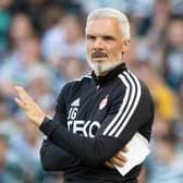 Aberdeen Manager Jim Goodwin during a cinch Premiership match between Celtic and Aberdeen.