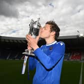 Murray Davidson with the Scottish Cup trophy back in May - fortunes have changed for the Perth club since.