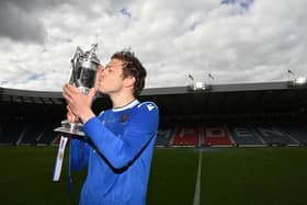 Murray Davidson with the Scottish Cup trophy back in May - fortunes have changed for the Perth club since.