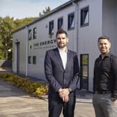 Mark Glasgow and HeatFix Scotland managing director Andrew Lamond (L)