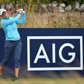 Catriona Matthew in action during Tuesday's AIG Women's Open Pro-Am at Muirfield. Picture: Octavio Passos/Getty Images.