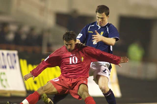 Gary Caldwell made history by playing alongside brother Stephen Caldwell for Scotland in the 1-1 draw in Moldova in 2004