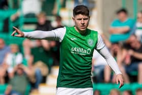 Hibs striker Kevin Nisbet is in talks over a new deal at Easter Road. Picture: SNS