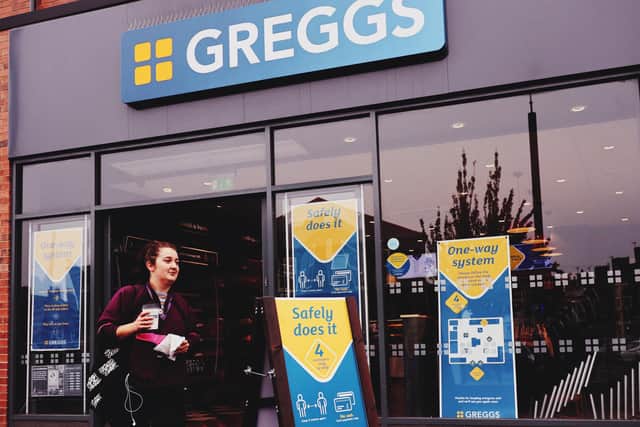 Greggs is reopening 800 stores across the UK, including outlets in Edinburgh, Glasgow ans Stirling, with floor markings, protective clothes for staff and screens at counters to protect against coronavirus spreading