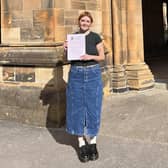 Glasgow University student Jess Wilson wither her dissertation