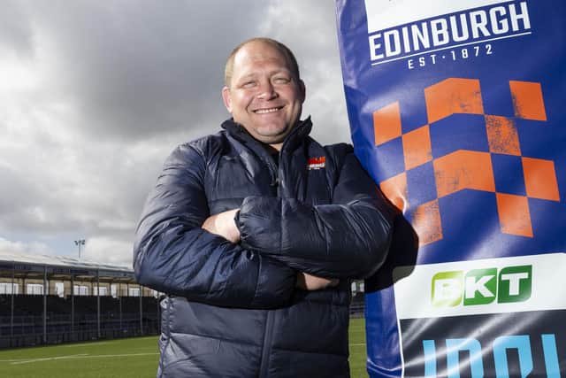 WP Nel is pictured at the DAM Health Stadium after signing a one-year contract extension with Edinburgh. (Photo by Ewan Bootman / SNS Group)