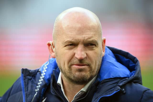 Scotland head coach Gregor Townsend looks on from the sidelines during the Six Nations defeat to France in Paris. (Photo by FRANCK FIFE/AFP via Getty Images)