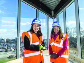 Kate  Forbes  Cabinet Secretary for Finance on a visit to Biohub in Aberdeen