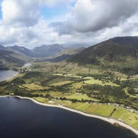 Tummel and Loch Rannoch, over Rannoch Moor and then down Glencoe, the top of Ben Nevis, down into Fort William and along Loch Linnhe to the Eriska Hotel.