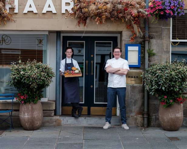 Dean and Tasso outside Haar in St Andrews (Pic: Submitted)