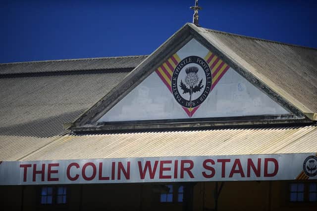 The Colin Weir Stand at Firhill. Picture: Michael Gillen
