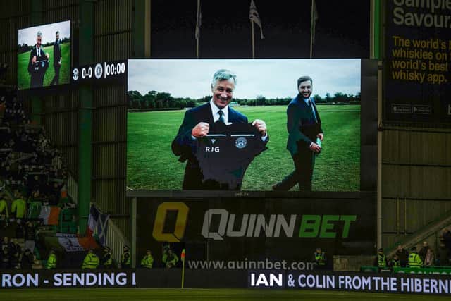 Tributes are planned for the late Hibs chairman Ron Gordon.