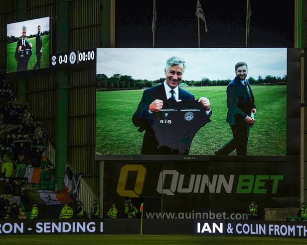 Tributes are planned for the late Hibs chairman Ron Gordon.