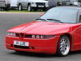 A 1989 3.0 litre V6 Alfa Romeo SZ by Zagato, nicknamed Il Mostro - the monster