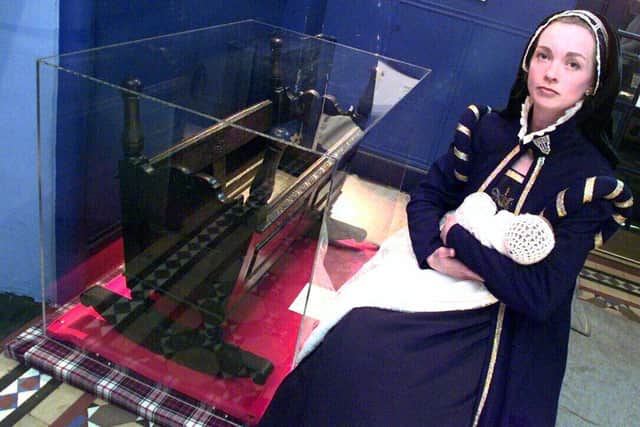 Mary of Guise, portrayed at Linlithgow Museum, spoke in her native French to Scots and English nobles so both could understand her as they would have struggled to communicate using Scots and English (Picture: Graham Hamilton)