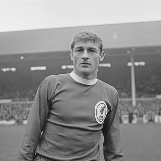 Roger Hunt in his Liverpool FC strip in November 1967 (Picture: Evening Standard/Hulton Archive/Getty Images)