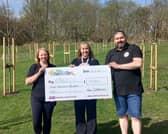 Katie Banks, Operations Manager, KTGCS, Barbara Inglis, Community Champion, Asda Dunfermline, Gary Stevenson, Chairman, KTGCS
