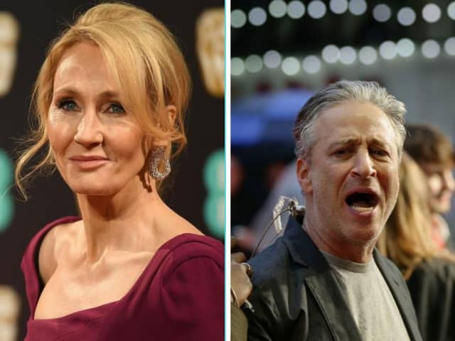 Jon Stewart says comments he made about the Harry Potter And The Philosopher’s Stone film were meant to be “light-hearted” and he was not accusing author JK Rowling of antisemitism.