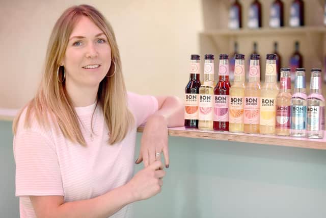 Scottish soft drinks firm Bon Accord is not dependent on CO2 from the fertiliser sector, notes boss Karen Knowles. Picture: Lisa Ferguson.