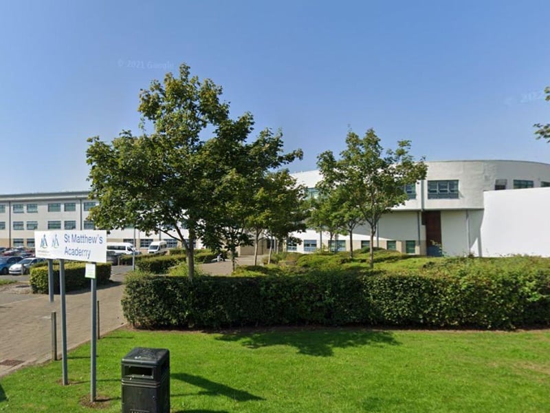 With the number of pupils achieving five Highers or more rising from 30 per cent to 48 per cent between 2017 and 2022, St Matthew's Academy in North Ayrshire rose 128 places - taking it from 204th to 76th.