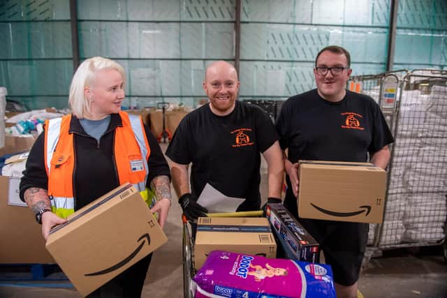 Amazon has joined forces with its suppliers of well-known household brands to deliver thousands of hygiene products to families in need across Fife via The Multibank charity.