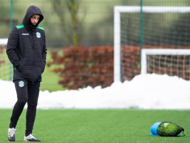 Hibs manager Jack Ross has been forced to play the transfer waiting game. Photo by Mark Scates / SNS Group