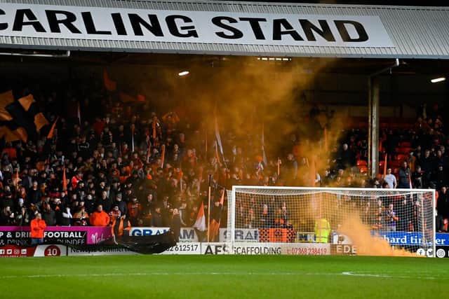 Dundee United fans have sold out Tannadice for the derby.  (Photo by Rob Casey / SNS Group)