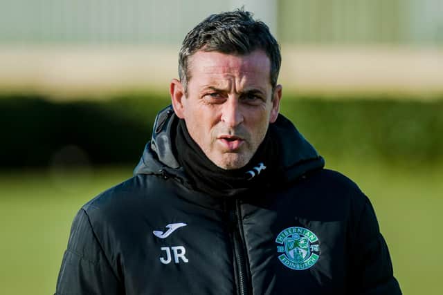 Jack Ross is unhappy with Hibs' allocation of tickets for the Premier Sports Cup final against Rangers (Photo by Euan Cherry / SNS Group)