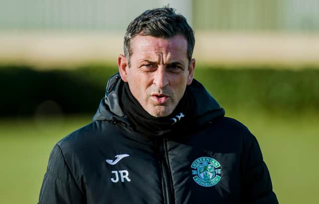 Jack Ross is unhappy with Hibs' allocation of tickets for the Premier Sports Cup final against Rangers (Photo by Euan Cherry / SNS Group)