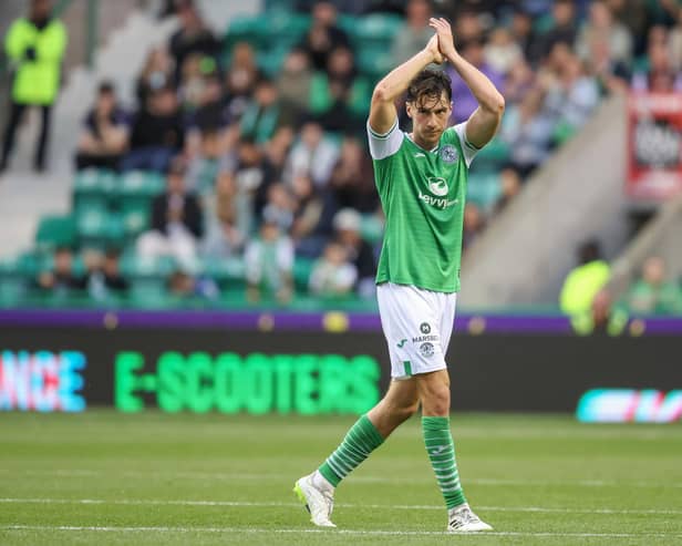 Joe Newell has become one of Hibs' most important players.  (Photo by Ross Parker / SNS Group)