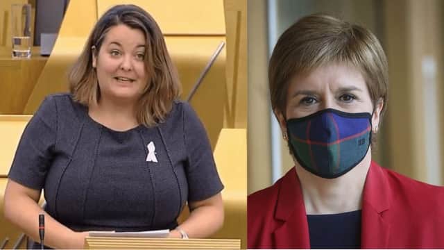 The First Minister Nicola Sturgeon has said she is ‘sending love and strength’ to Ruth Maguire, Ayrshire SNP MSP, after she announced she has been diagnosed with stage three cervical cancer.