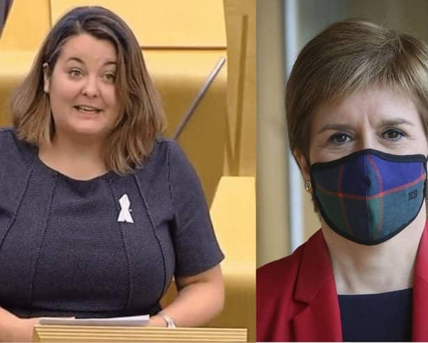 The First Minister Nicola Sturgeon has said she is ‘sending love and strength’ to Ruth Maguire, Ayrshire SNP MSP, after she announced she has been diagnosed with stage three cervical cancer.