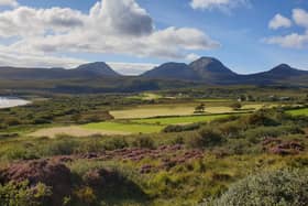 The Darroch’s build site with the Paps of Jura as a backdrop