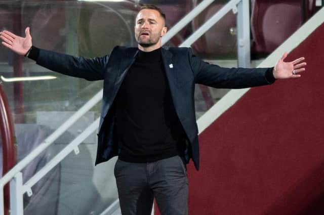 Dundee manager James McPake during his side's 6-2 defeat by Hearts in the Championship opener (Photo by Mark Scates / SNS Group)