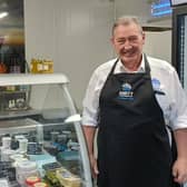 Jimmy Buchan at new fish shop which will offer an extensive range of seafood.