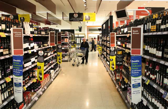 Most supermarkets are stacked high with alcohol that is self-medication for some and too tempting for others (Picture: Peter Macdiarmid/Getty Images)