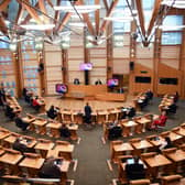 General view of the chamber during the First Minister's Questions session at the Scottish Parliament in Holyrood, Edinburgh.