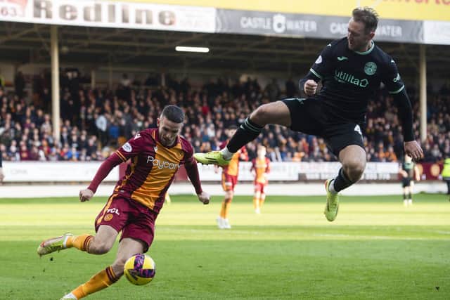 Hibs' Aiden McGeady made a big impression in the 3-2 win over Motherwell.