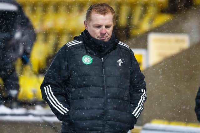 Celtic manager Neil Lennon at full time after the 2-2 draw in Livingston on January 20. (Photo by Alan Harvey / SNS Group)