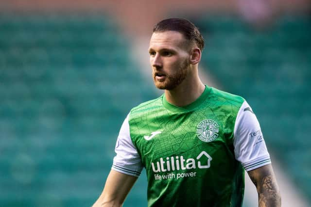 Signing a new contract, Martin Boyle says he is happy at Hibs and thrilled to commit his future to the club. Photo by Craig Foy / SNS Group