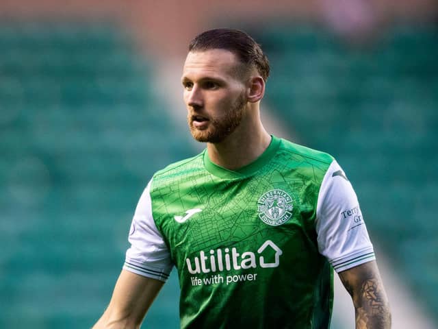 Signing a new contract, Martin Boyle says he is happy at Hibs and thrilled to commit his future to the club. Photo by Craig Foy / SNS Group